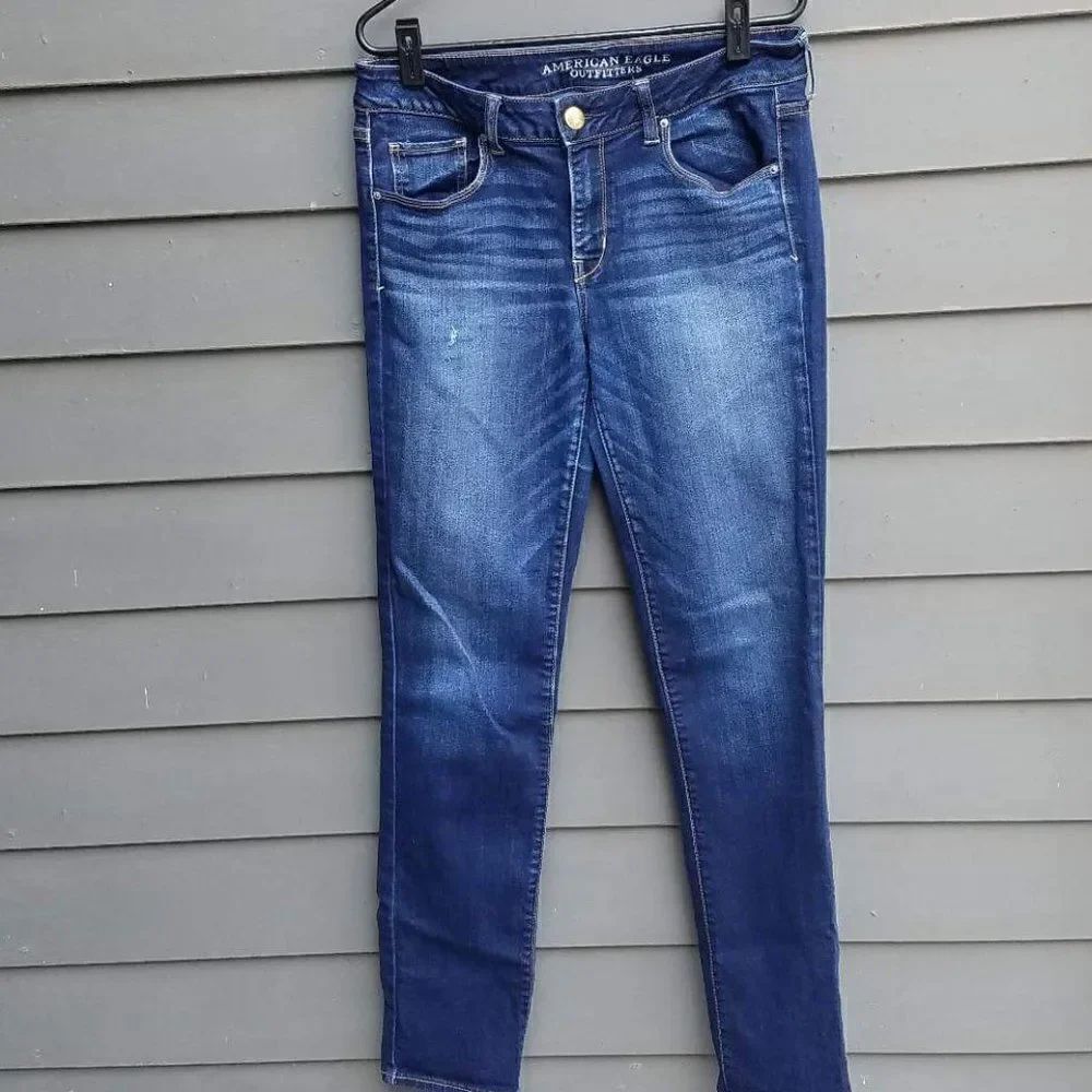 American Eagle Super Stretch Jeans Size 10 Long Skinny